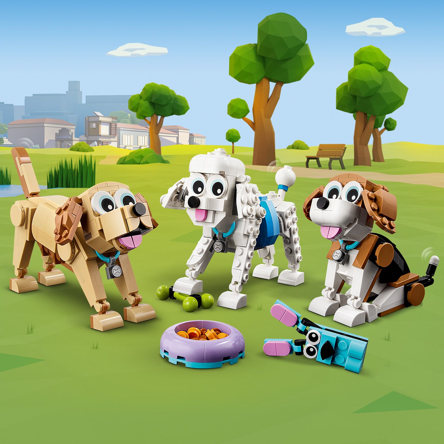 Lego dog hot sale set