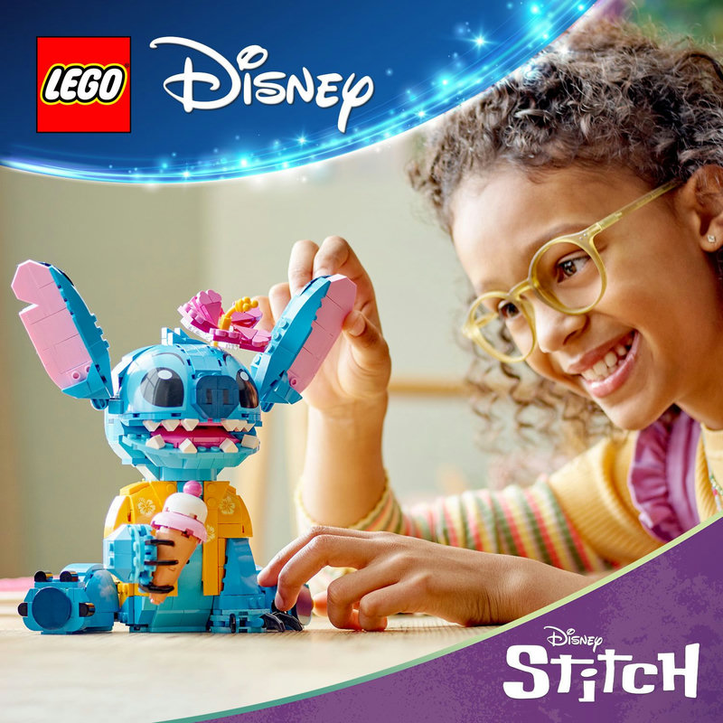 Bouwbare speelgoedset voor kinderen en Stitch fans